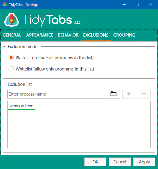 tidytabs adds tabbed ui to any program