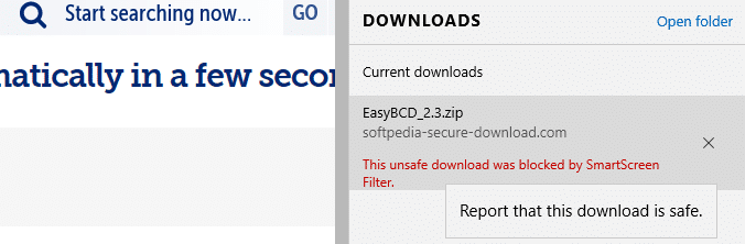edge unsafe files block download
