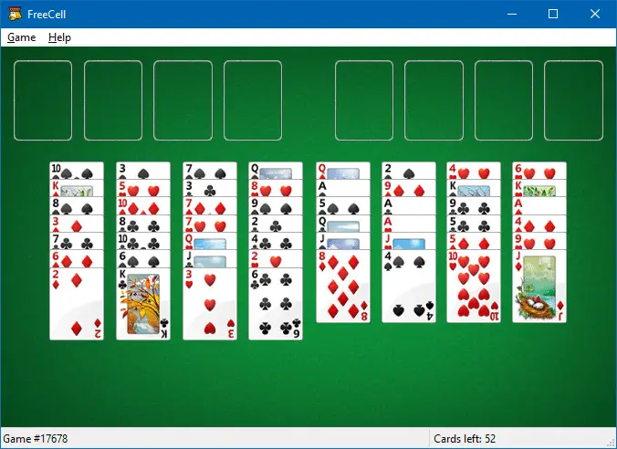 play freecell in windows 10