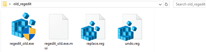 old regedit in windows 10 creators update