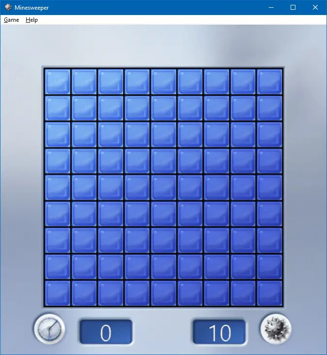 play minesweeper in windows 10