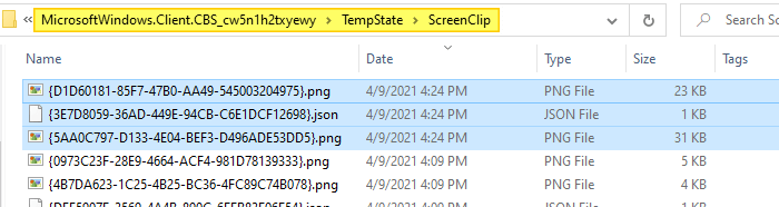 win shift s screenshot screenclip folder