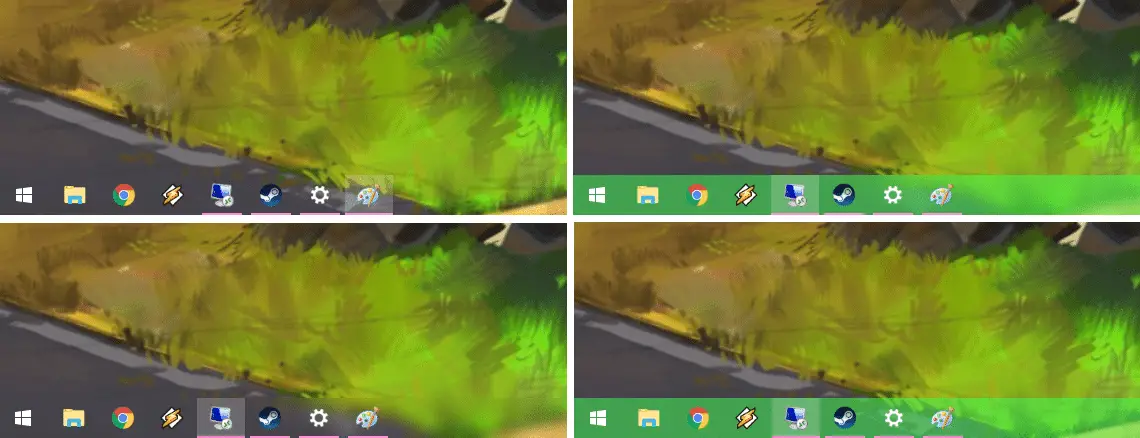 make taskbar fully transparent or translucent