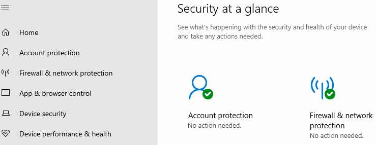 virus and threat protection missing in defender settings