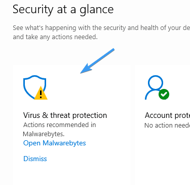 controlled folder access option missing