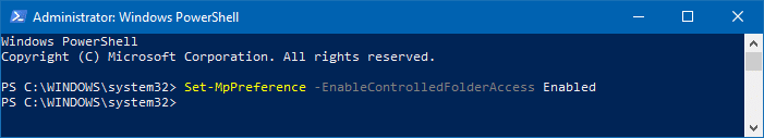 Configure Controlled Folder Access to Stop Unauthorized changes blocked Notifications - controlled folder access powershell cmdlet