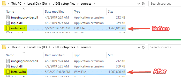 convert esd to wim using dism or ntlite