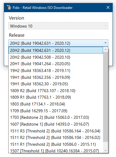 fido iso downloader