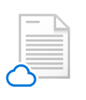 onedrive blue cloud icon