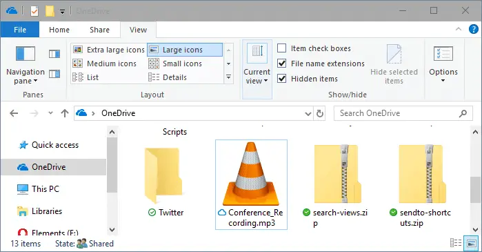 onedrive on-demand online file