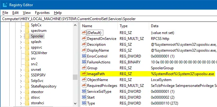 registrychangesview expandable string