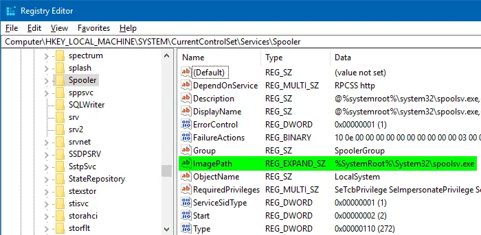 registrychangesview expandable string value