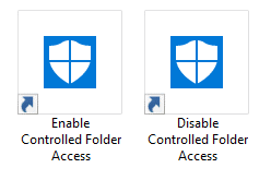 Configure Controlled Folder Access to Stop Unauthorized changes blocked Notifications - enable disable controlled folder access desktop shortcuts