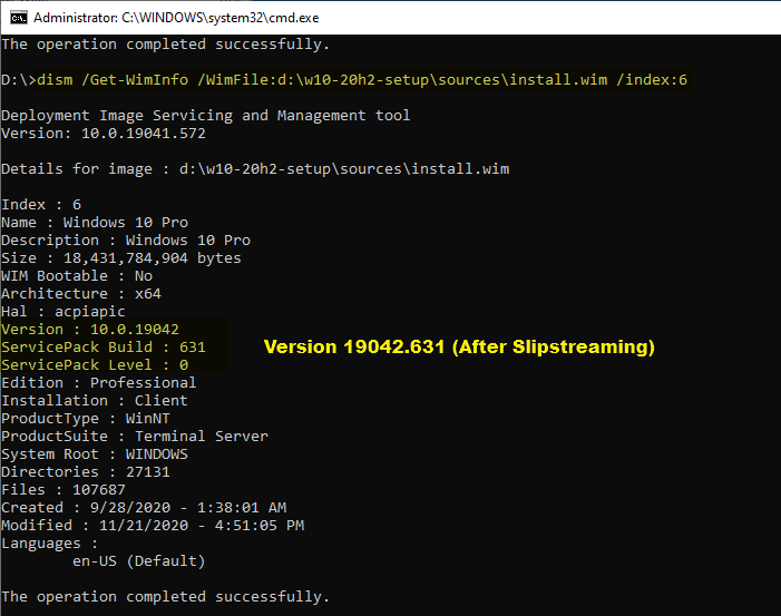 slipstream windows 10 - ntlite