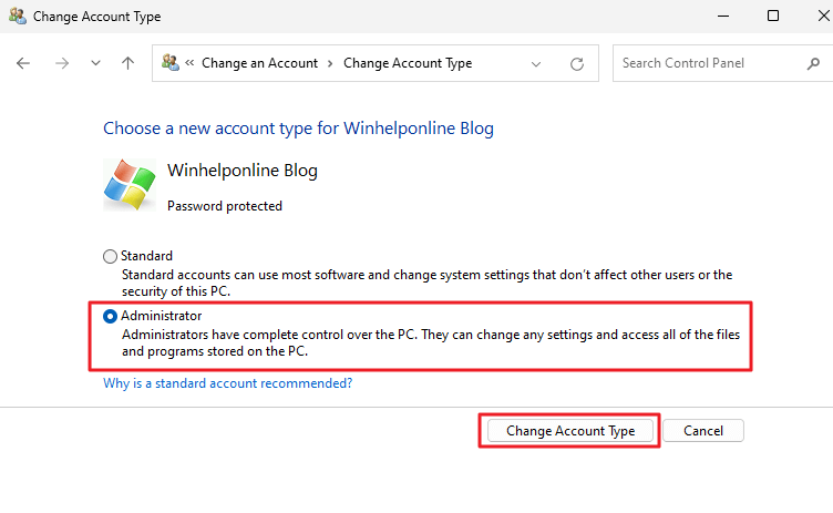 sign-in as built in administrator in safe mode - fix admin rights for user account