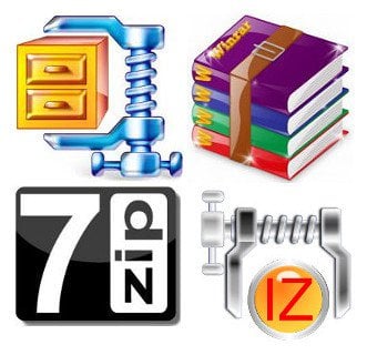 zip compression archive tools third-party