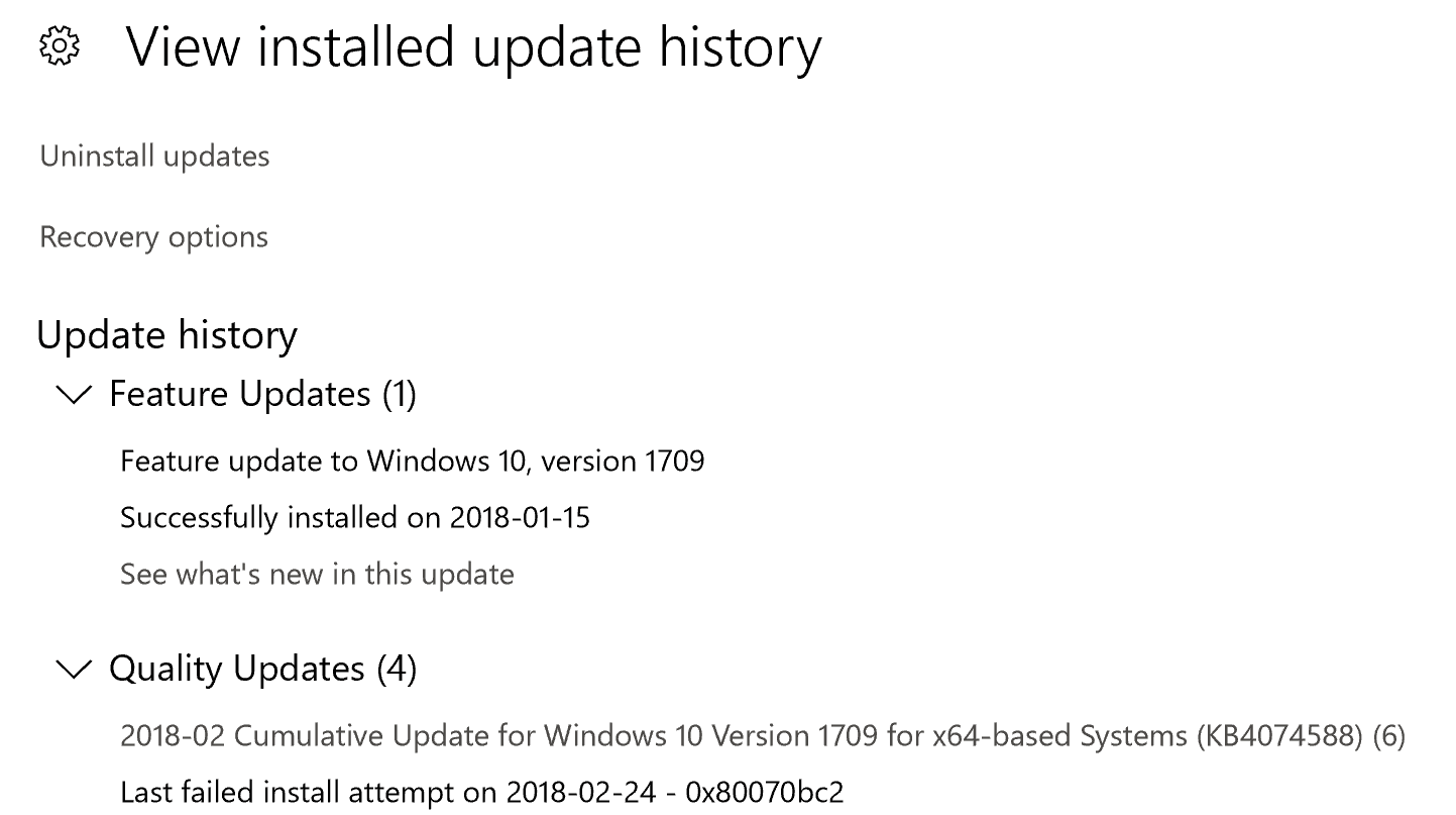 0x80070bc2 error windows update