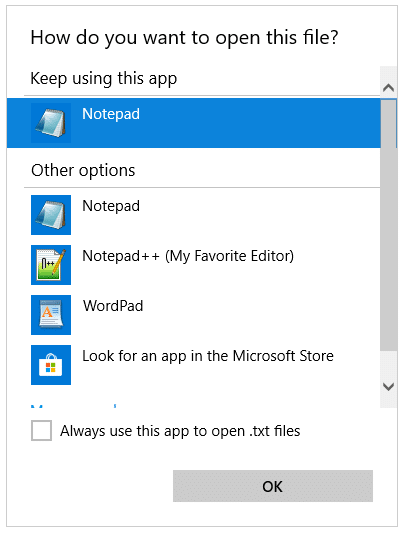 cannot add program to open with menu in windows