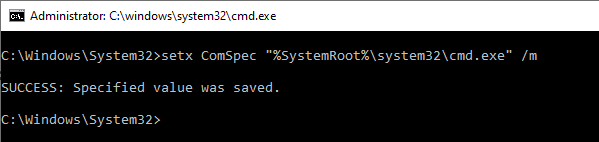 comspec setx