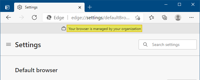 edge managed by organization
