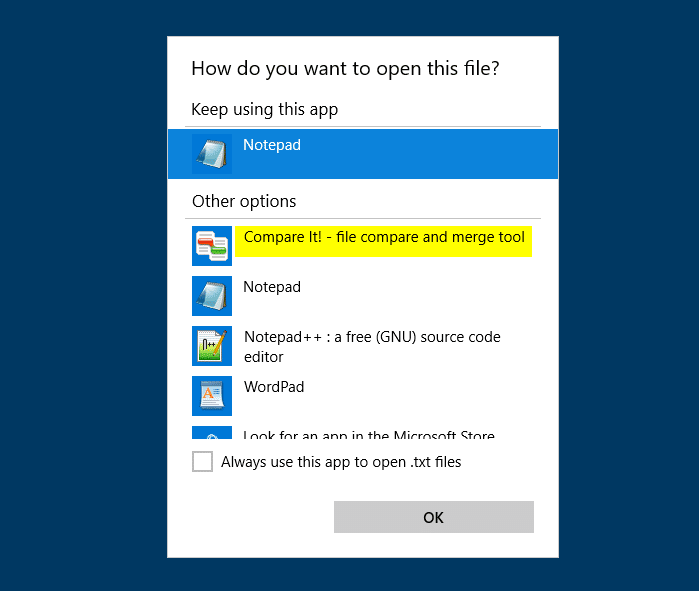 remove unwanted entries in open with dialog and menu