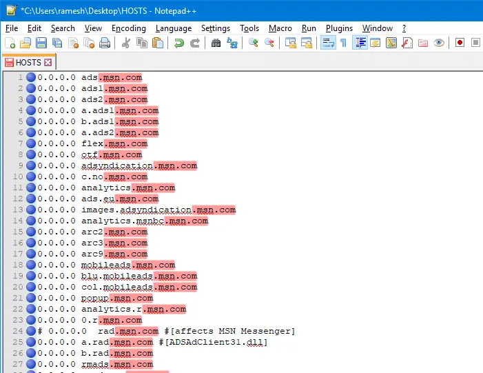 remove lines containing a word or string in a text file