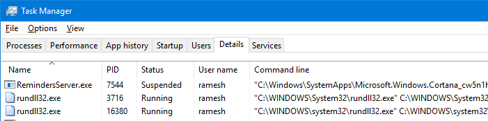 rundll32 multiple entries in task manager