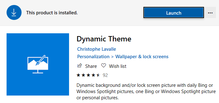 spotlight image as desktop wallpaper - bing images - dynamic theme