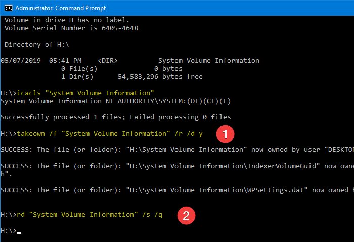 Prevent System Volume Information Creation on USB Pen Drives