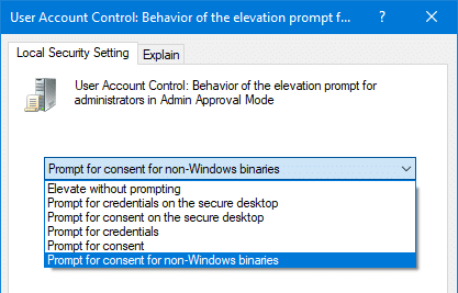 UAC asks for password even if logged in as an administrator