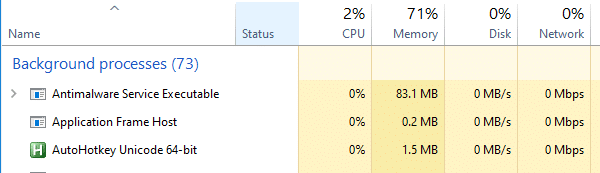 autohotkey task manager memory cpu usage