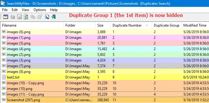 find and delete duplicate files - searchmyfiles