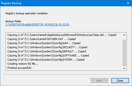 completely backup windows 10 registry - registry backup and restore utility