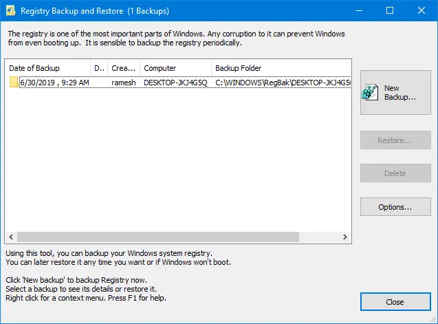 windows 10 restore registry windows 10 restore registry