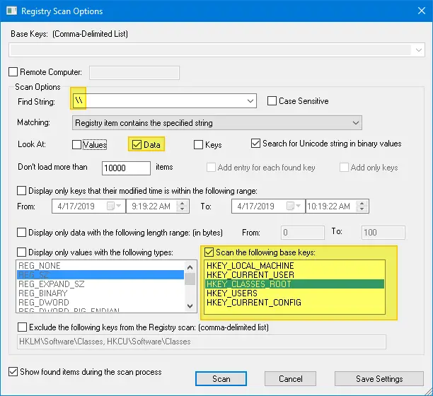 troubleshoot right click Issues Caused by Shell Extensions - regscanner