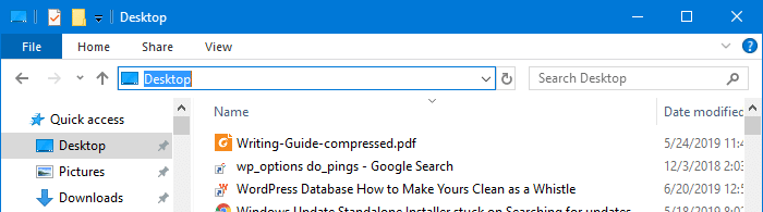 show full path in address bar for special folders windows 10