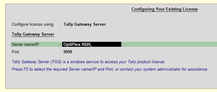 tally gateway error 407