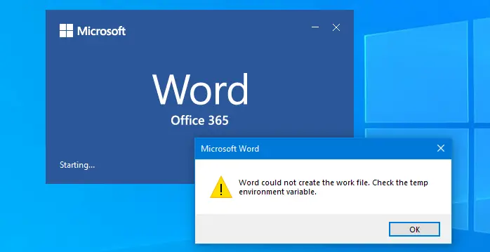 Word проверьте переменную temp. Ошибка среды Temp. MS Word не удалось создать рабочий файл. Проверьте переменную среды Temp. Microsoft start. Not Word.