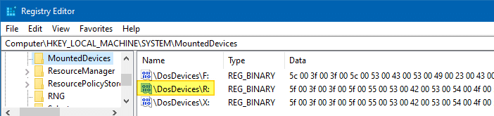 assign same drive letter for a external drive - windows