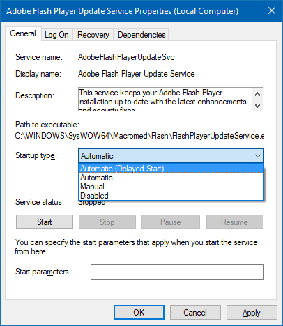 automatic vs automatic delayed start services windows