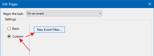 trigger launch program when connecting to a specific network connection