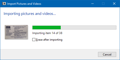 import pictures and videos autoplay windows 10