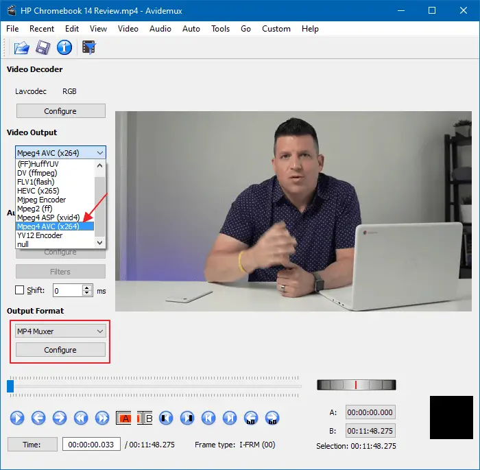 resize or change resolution of videos in windows - avidemux