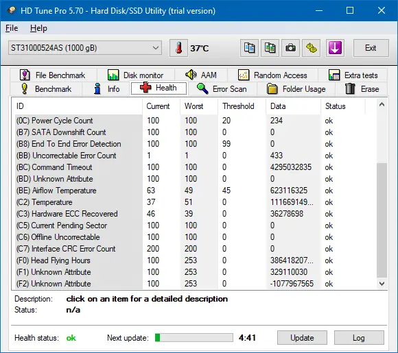 hard disk bad block found - bad block