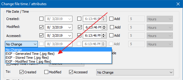 change last modified file date or timestamp bulkfilechanger