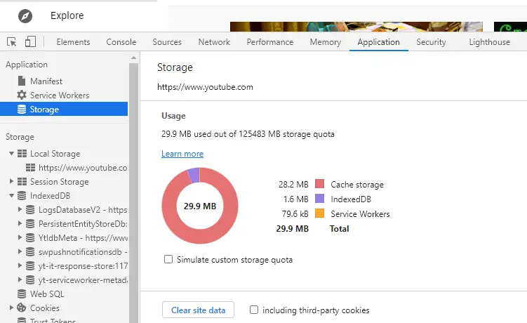 chrome cache localstorage service worker cache