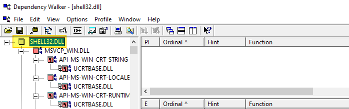 dependency walker 32-bit or 64-bit dll