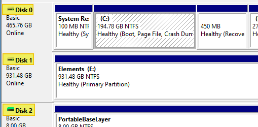 disk management hard drive number