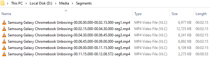 cut audio or video multiple parts - loselesscut