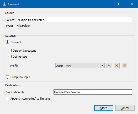 vlc convert wma to mp3